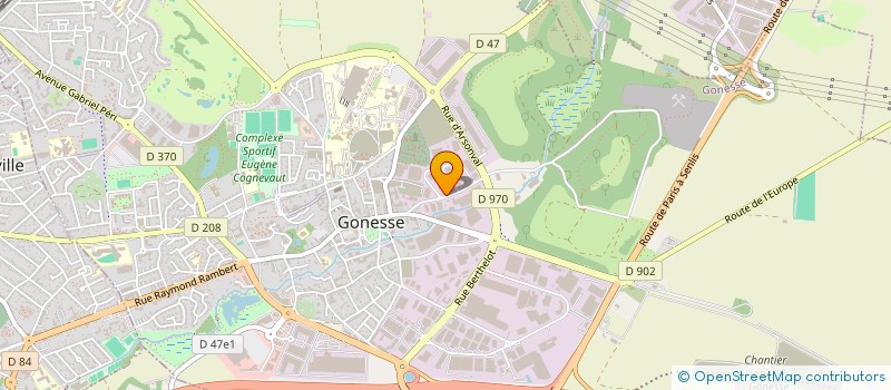 localisation de l'entreprise EXTRA PACK à GONESSE