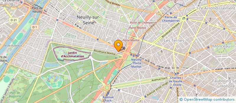 localisation de l'entreprise EXTRA TROPICAL à NEUILLY-SUR-SEINE
