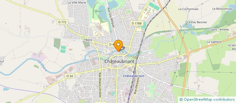 localisation de l'entreprise EXTRA VA DANSE à CHATEAUBRIANT