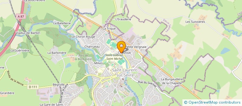 localisation de l'entreprise EXTRACOM  SAINT-LAURENT-SUR-SEVRE