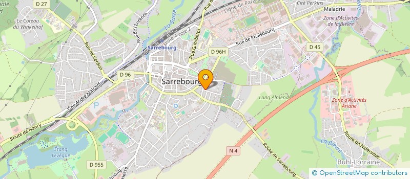 localisation de l'entreprise EXTRACTION à SARREBOURG