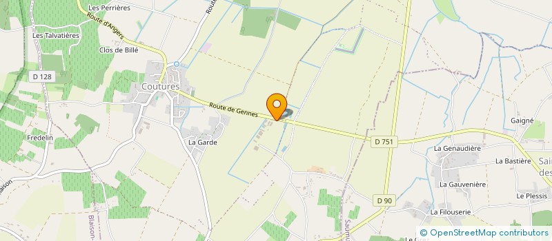 localisation de l'entreprise EXTRAITS D'ANJOU à BRISSAC LOIRE AUBANCE