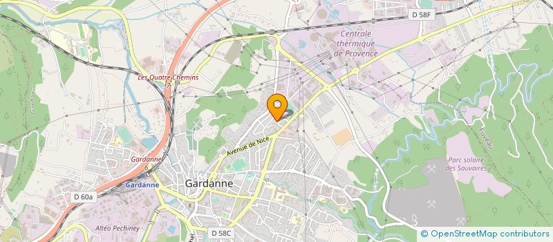 localisation de l'entreprise EXTRAITS VEGETAUX ET DERIVES à GARDANNE