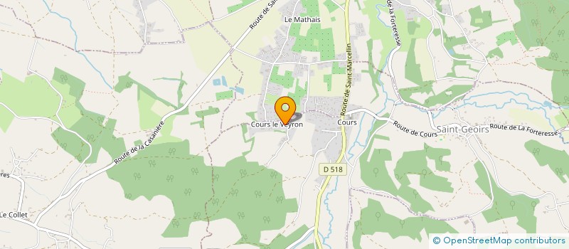 localisation de l'entreprise EXTRALPES  SAINT-GEOIRS