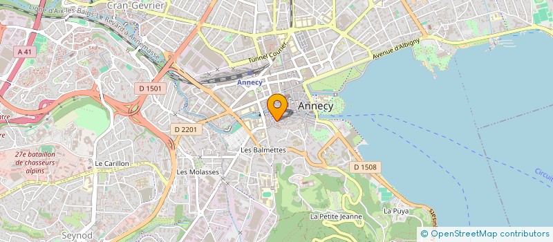localisation de l'entreprise EXTRAMINETTE à ANNECY