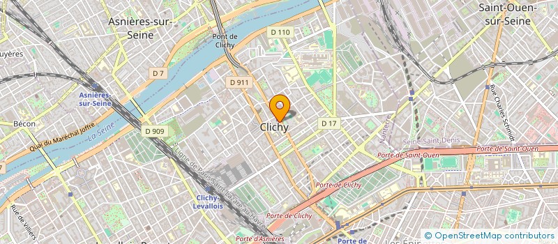 localisation de l'entreprise EXTRAMUROS à CLICHY