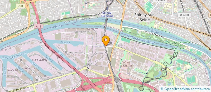 localisation de l'entreprise EXTRAMUROS L'ATELIER à GENNEVILLIERS