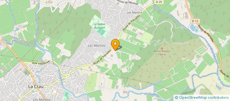 localisation de l'entreprise EXTRAMUROSE à LA CRAU