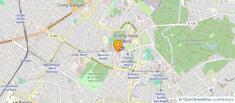 localisation de l'entreprise EXTRANEUS à CLICHY-SOUS-BOIS