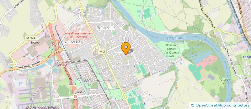 localisation de l'entreprise EXTRANS  BEAUZELLE