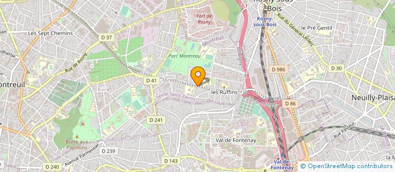 localisation de l'entreprise EXTRAPOLATION à MONTREUIL