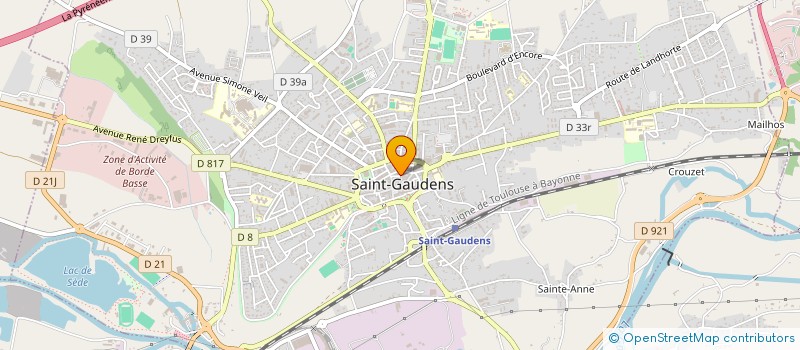 localisation de l'entreprise EXTRAPOLE à SAINT-GAUDENS