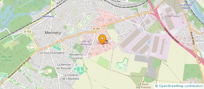 localisation de l'entreprise EXTRAPOLE à MENNECY