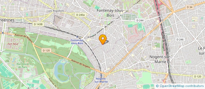 localisation de l'entreprise EXTRATERRIEN à FONTENAY-SOUS-BOIS