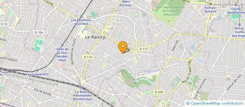 localisation de l'entreprise EXTRAVADANSE à LE RAINCY