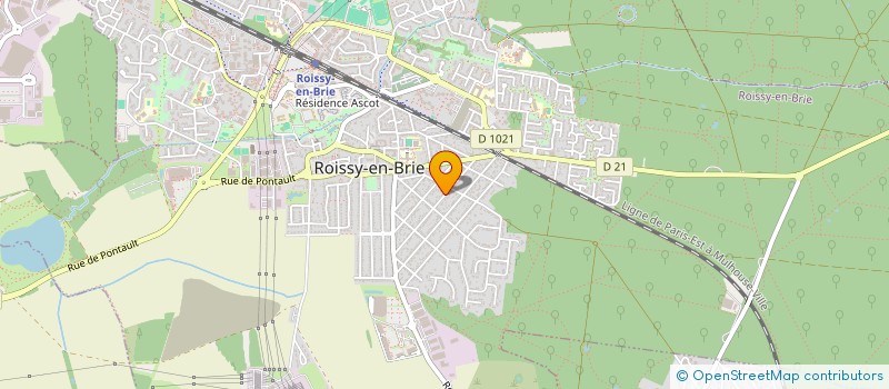 localisation de l'entreprise EXTRAVAL à ROISSY-EN-BRIE