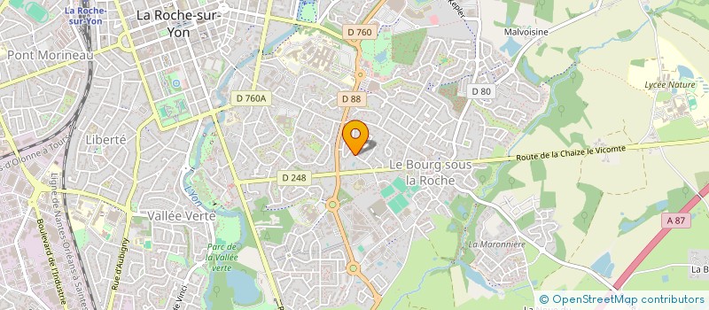 localisation de l'entreprise EXTREM RALLYE AVENTURES à LA ROCHE-SUR-YON