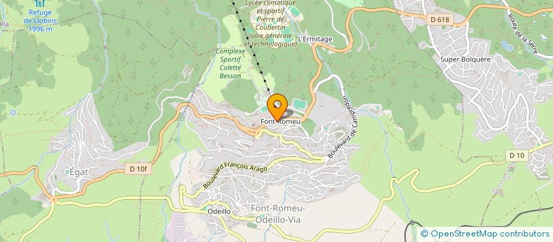 localisation de l'entreprise EXTREM'S à FONT-ROMEU-ODEILLO-VIA