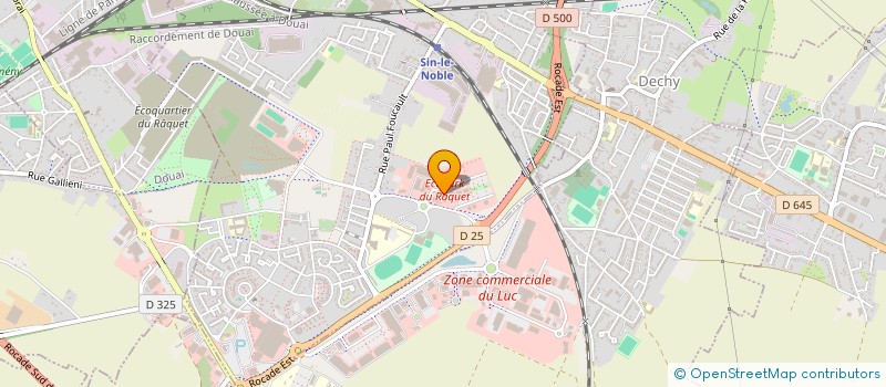 localisation de l'entreprise EXTREME TENNIS à SIN-LE-NOBLE