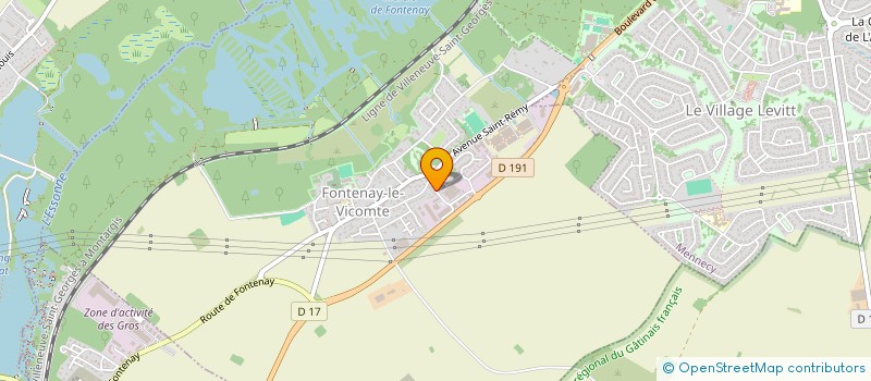 localisation de l'entreprise EXTRUFLEX à FONTENAY-LE-VICOMTE