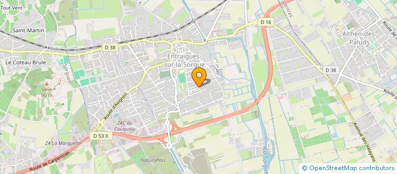 localisation de l'entreprise EXTRULOR  ENTRAIGUES-SUR-LA-SORGUE