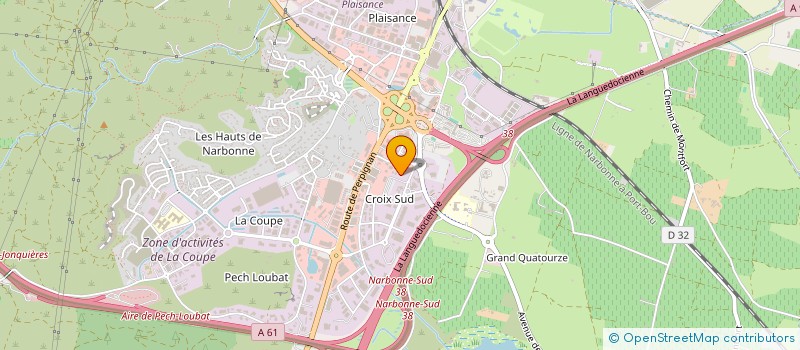 localisation de l'entreprise EXTTTRA  NARBONNE