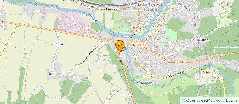 localisation de l'entreprise EXULYS  SEPT-SORTS