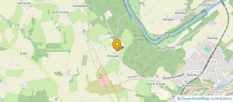 localisation de l'entreprise EXUMA  CHATEAULIN