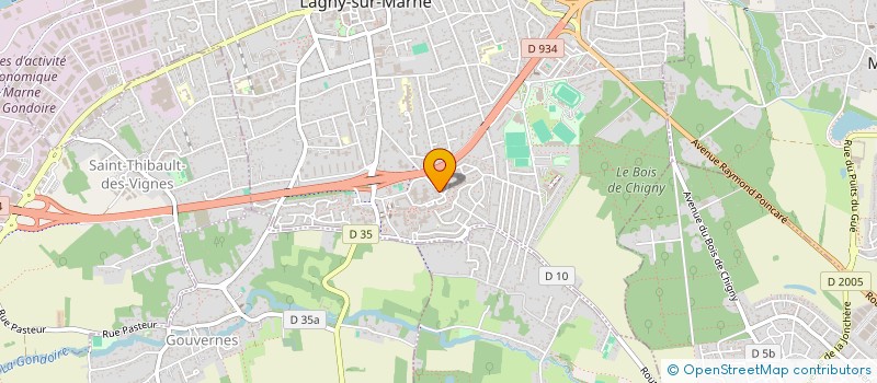 localisation de l'entreprise EXUMAT IMMO  LAGNY-SUR-MARNE