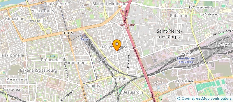 localisation de l'entreprise EXUO à TOURS