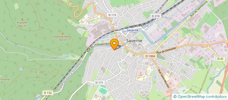 localisation de l'entreprise EXUPERY  SAVERNE