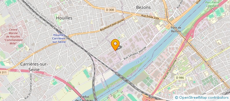 localisation de l'entreprise EXUPERY à BEZONS