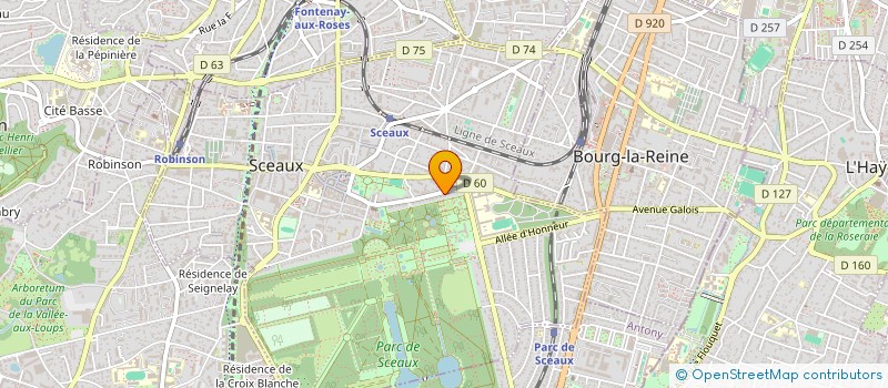 localisation de l'entreprise EXUS à SCEAUX