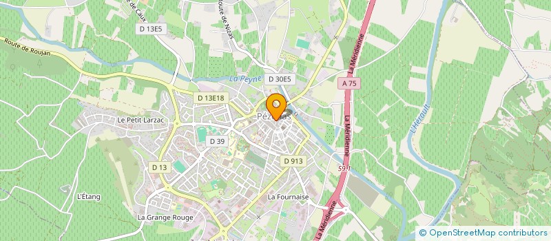 localisation de l'entreprise EXVOTO LOCATION  PEZENAS