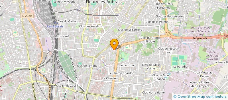 localisation de l'entreprise EXXIUM FORMATION CONSEIL à ORLEANS