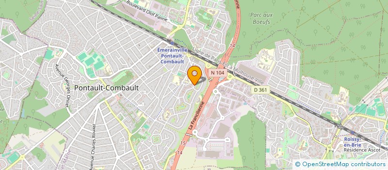 localisation de l'entreprise EXXODIS GROUPE à PONTAULT-COMBAULT