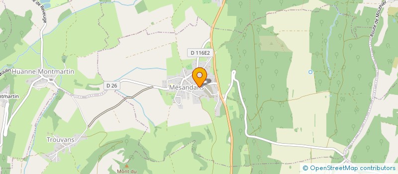 localisation de l'entreprise EXXQUIS à MESANDANS