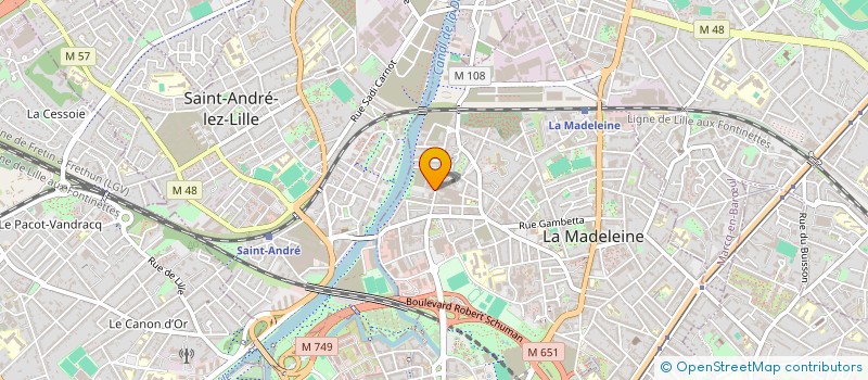 localisation de l'entreprise EXYVAL GROUPE à LA MADELEINE