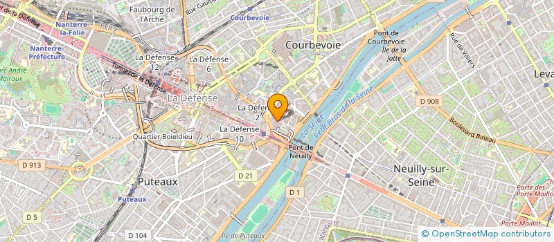 localisation de l'entreprise EY ARCHIBALD à COURBEVOIE