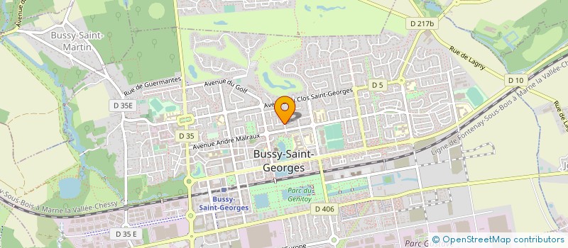 localisation de l'entreprise EY UP  BUSSY-SAINT-GEORGES