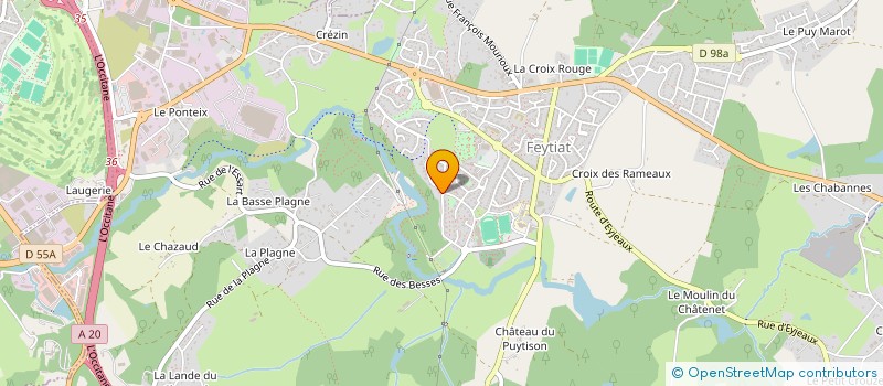 localisation de l'entreprise EYANO  FEYTIAT