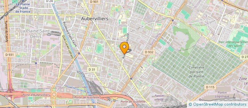 localisation de l'entreprise EYAZ BOISSONS  AUBERVILLIERS