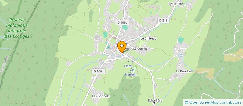 localisation de l'entreprise EYBERT GUILLON à AUTRANS-MEAUDRE EN VERCORS
