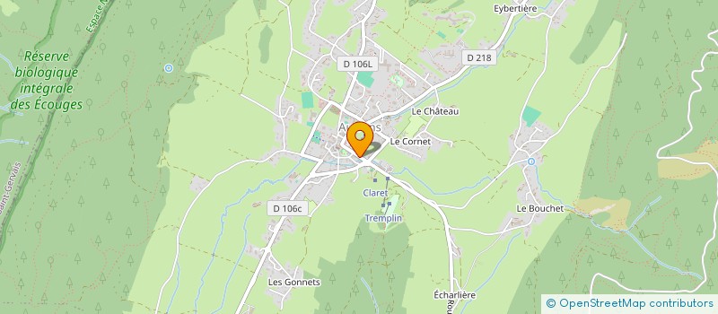localisation de l'entreprise EYBERT-GUILLON GIL ET ZOZ ANNICK  AUTRANS-MEAUDRE EN VERCORS