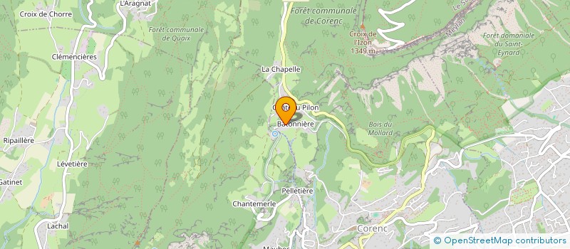 localisation de l'entreprise EYBINVEST  CORENC