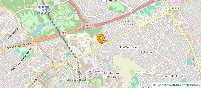 localisation de l'entreprise EYC SEQUOIAS  VILLEPINTE