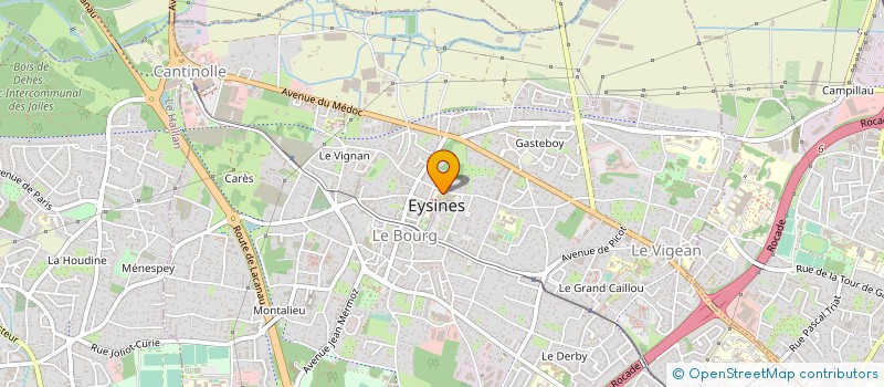 localisation de l'entreprise EYCHO CENTRE SOCIAL ET CULTUREL à EYSINES