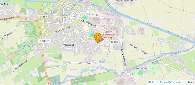 localisation de l'entreprise EYCOMAYL  AIRE-SUR-LA-LYS