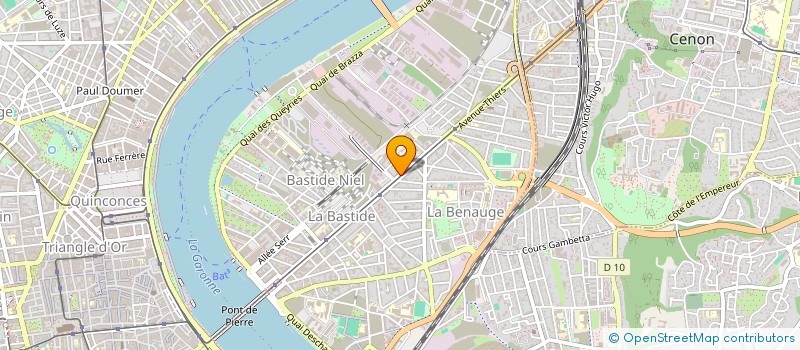 localisation de l'entreprise EYE ACT - LE FAIT DE VOIR à BORDEAUX