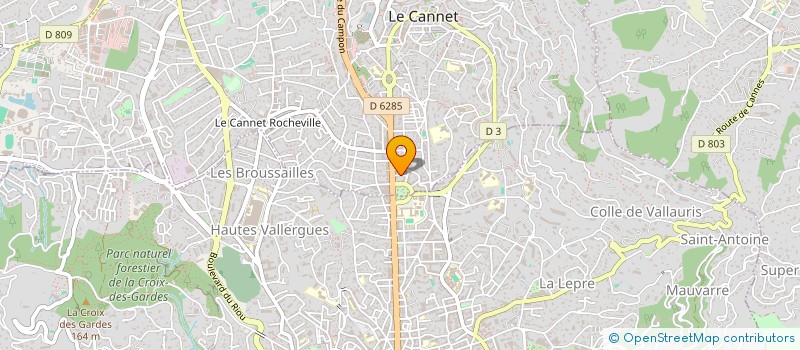 localisation de l'entreprise EYE BATIMENT à LE CANNET